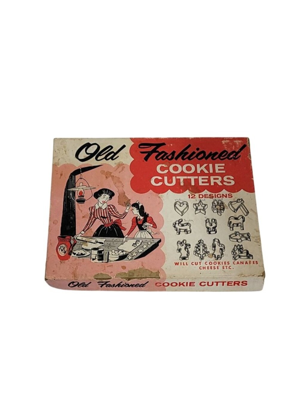 Old Fashioned Cookie Cutters Set Of 12 Designs With Original Box